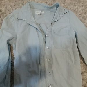 Old navy light denim blouse